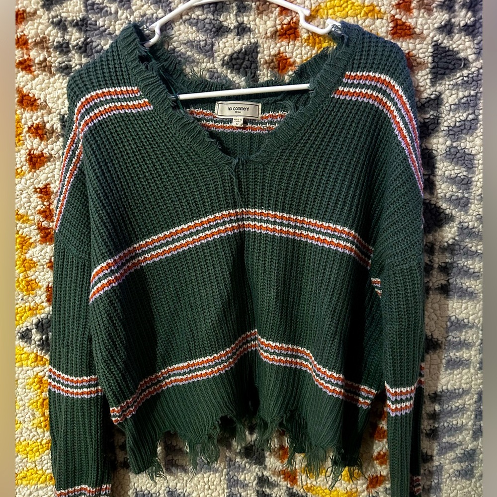 Distressed Cropped Shirt